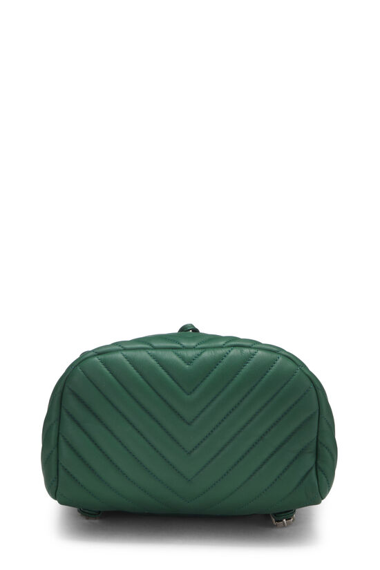 Chanel Green Chevron Lambskin Urban Spirit Backpack Small Q6B1S91IGH000
