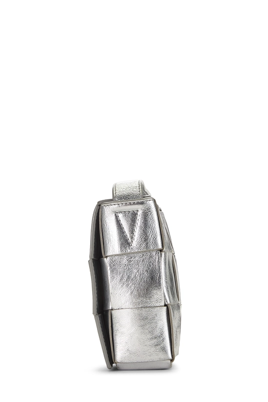 Silver Maxi Intrecciato Cassette, , large image number 2