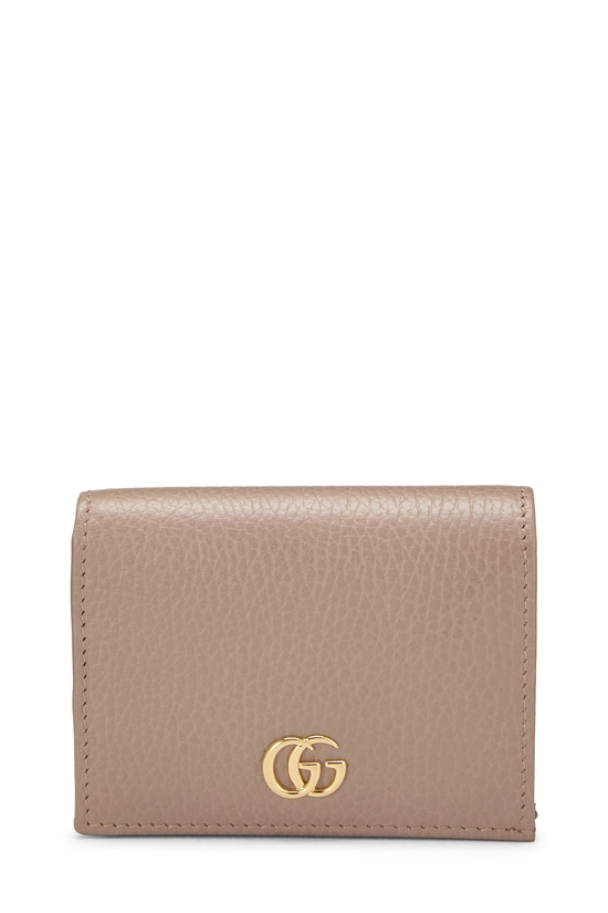 Pink Leather GG Marmont Card Case, , large image number 0