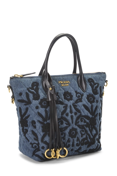 Blue Denim Corsaire Convertible Handbag, , large