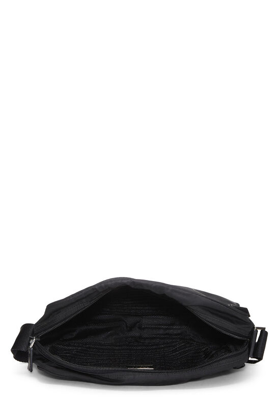 Black Nylon Shoulder Bag Small, , large image number 5