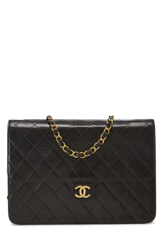 Black Quilted Lambskin Ex Flap Medium, , large image number 0