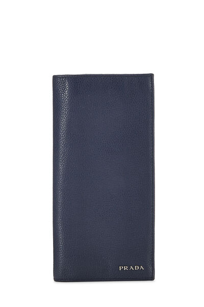 Blue Vitello Daino Wallet