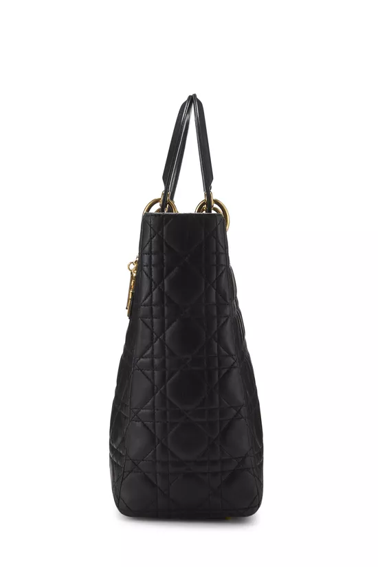 Black Cannage Quilted Lambskin Lady Dior Large, , large image number 2