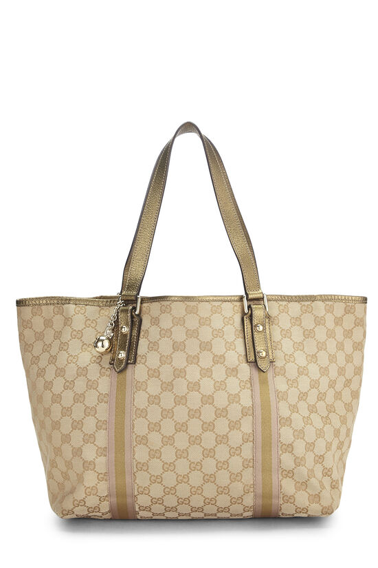 Gold GG Canvas Jolicoeur Tote Large, , large image number 0