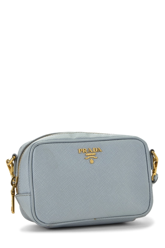 Blue Saffiano Leather Camera Bag Mini, , large image number 1