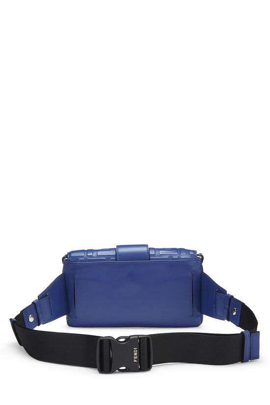 Blue Zucca Leather Convertible Baguette Belt Bag, , large image number 4