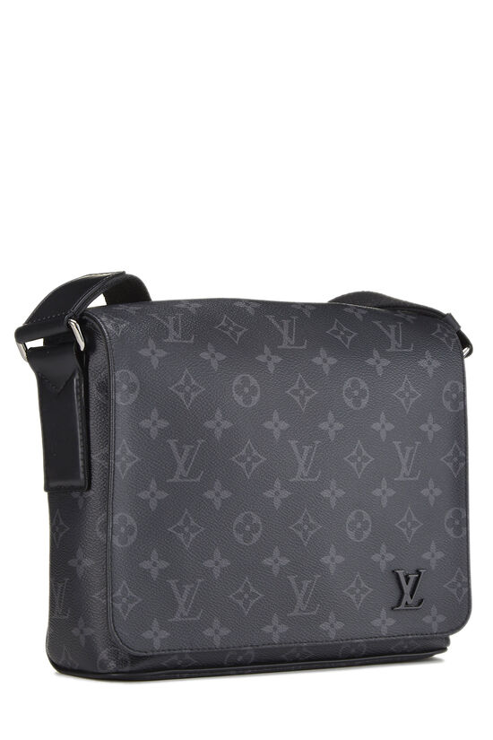 Louis Vuitton, Bags, Louis Vuitton District Messenger Bag Monogram Eclipse  Canvas Pm Black