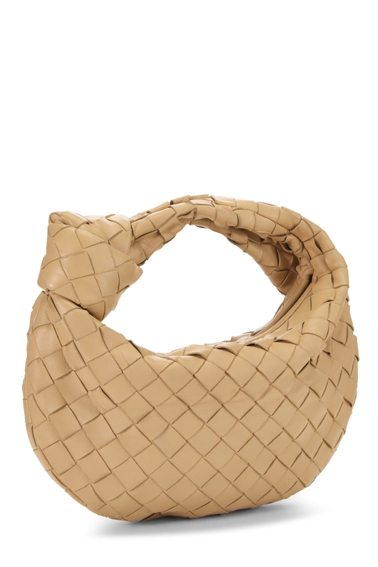 Beige Intrecciato Leather Jodie Mini, , large image number 1