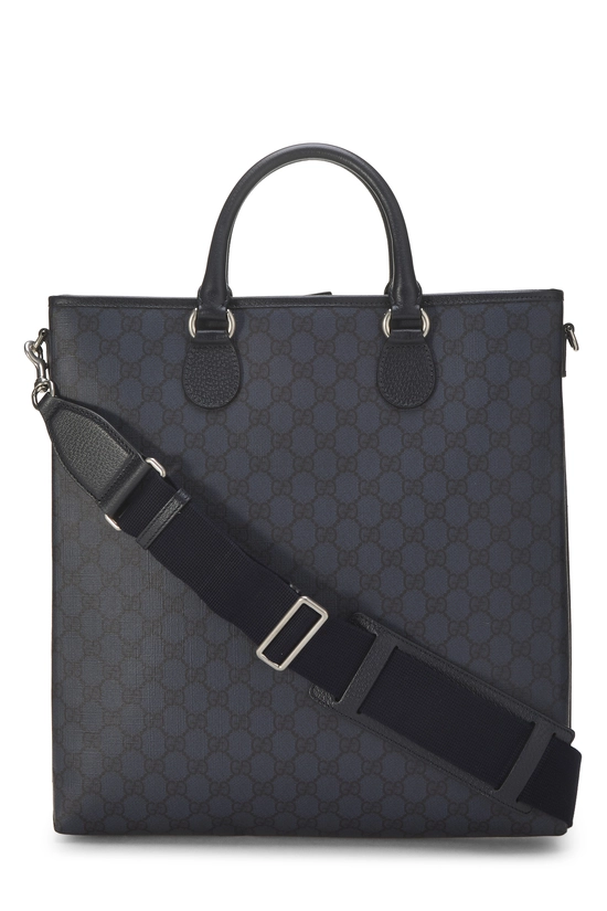 Navy GG Supreme Canvas Ophidia Tote Medium, , large image number 3