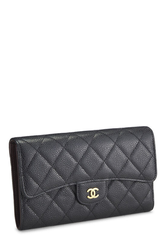 Chanel Two-Tone Quilted Calfskin Camellia Flower Card Case - Ann's