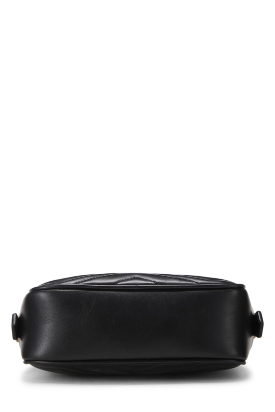 Black Leather GG Marmont Crossbody Mini, , large image number 4