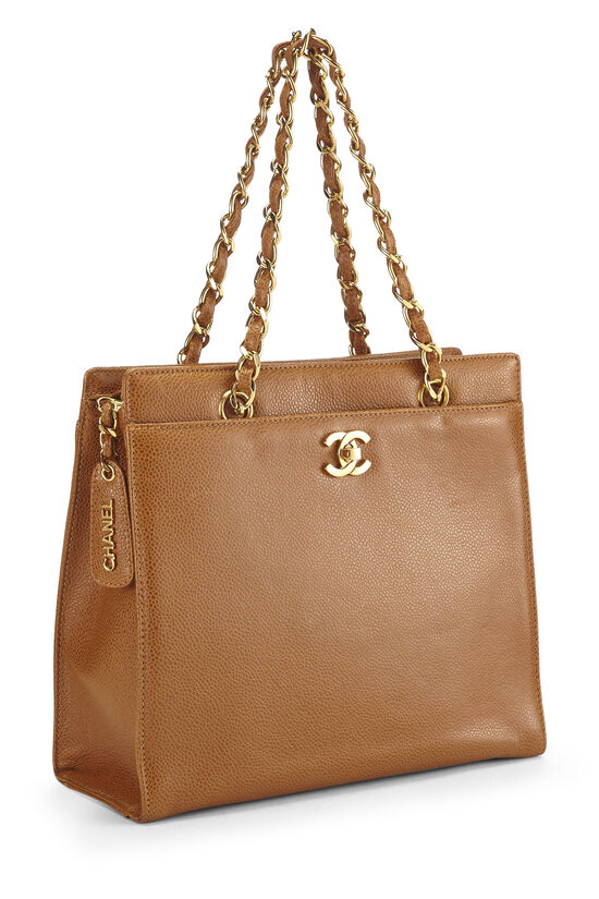 Brown Chanel CC Caviar Belt Bag