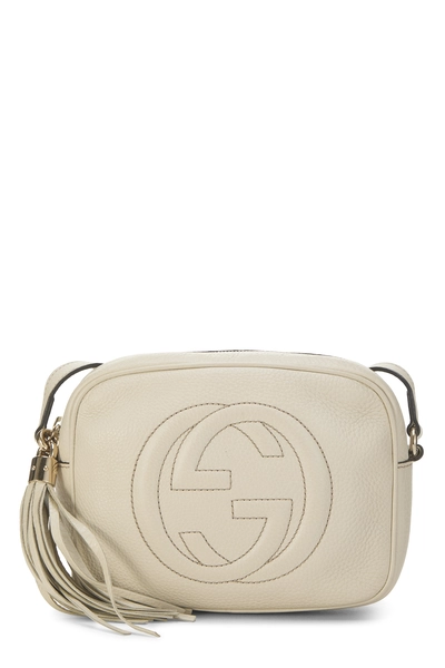 Gucci White Leather Soho Disco