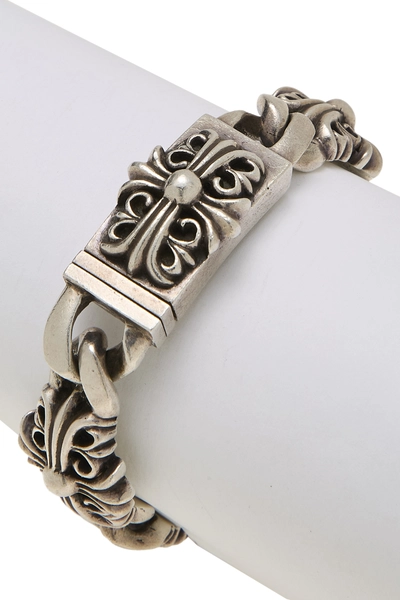 Sterling Silver Keeper Link Bracelet, , large