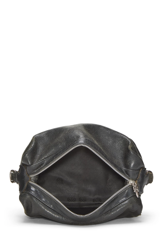 Black Leather Toiletry Pouch, , large image number 5