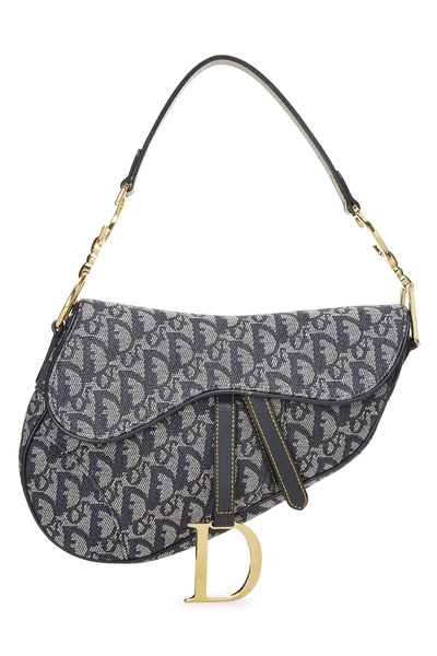 Navy Trotter Canvas Saddle Bag