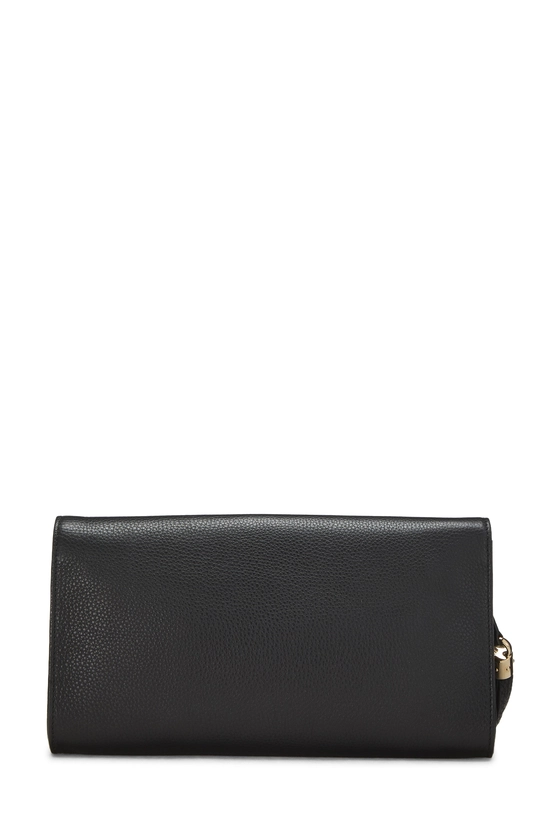 Black Leather Soho Clutch, , large image number 3