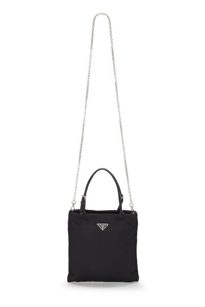 Black Nylon Handbag Small, , large