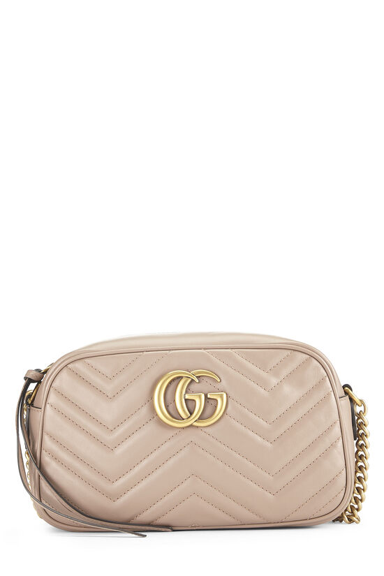 Pink Leather GG Marmont Crossbody Small, , large image number 0