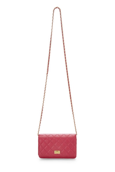 Pink Caviar Leather Reissue Wallet on Chain (WOC), , large
