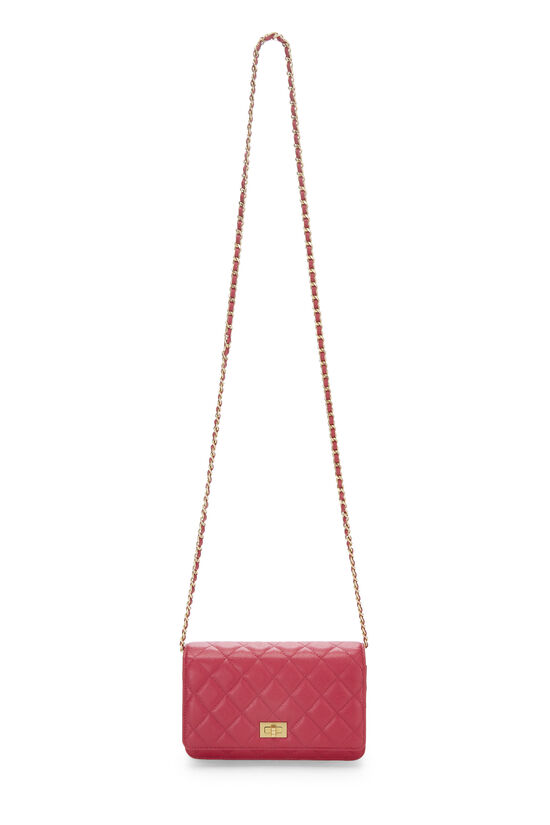 Pink Caviar Leather Reissue Wallet on Chain (WOC), , large image number 1