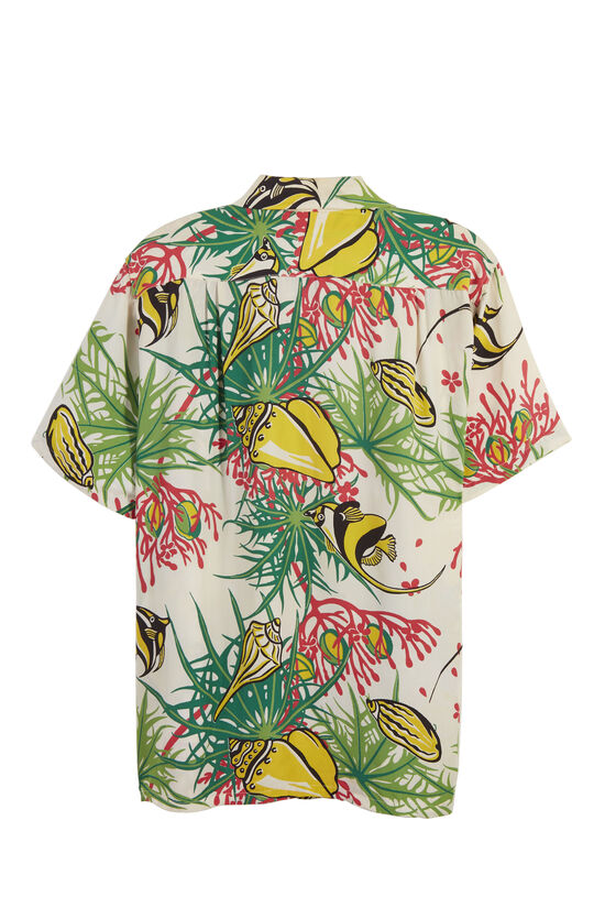Multicolor Shell & Fish Desmond's Hawaiian Shirt, , large image number 1