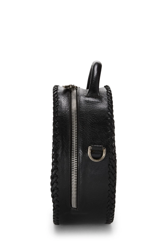 Black Leather Blue Moon Baby Shoulder Bag, , large image number 2