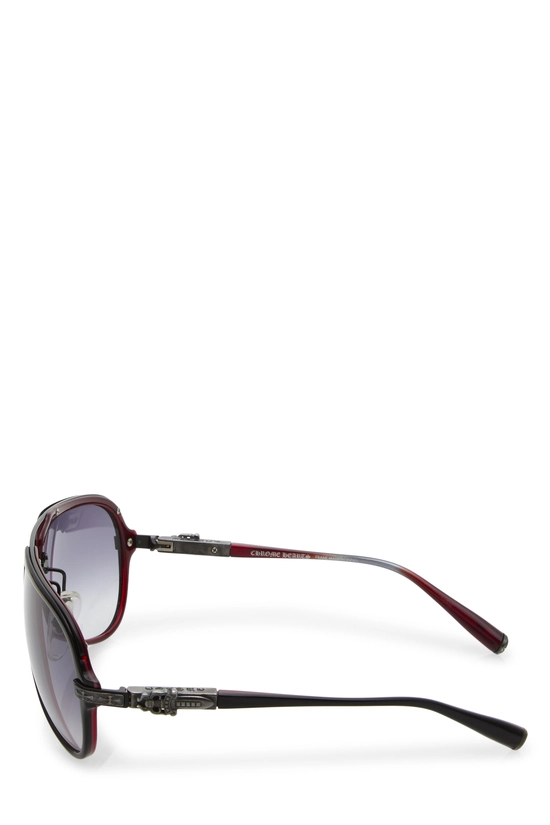 Black Metal Straight Up Sunglasses, , large image number 2