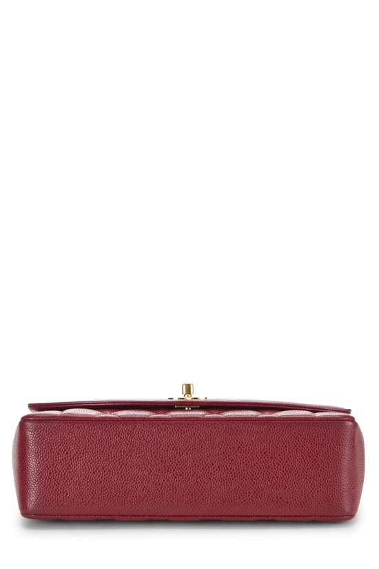 Red Quilted Caviar Classic Flap Medium, , large image number 4