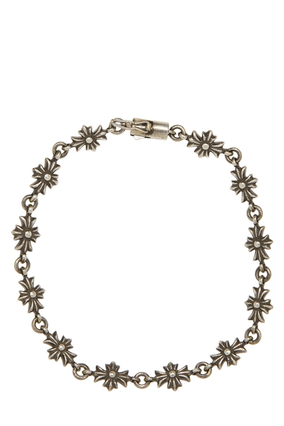 Sterling Silver Tiny Cross Bracelet, , large