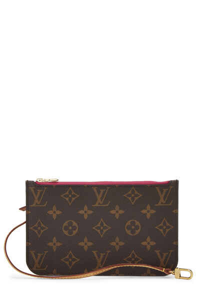 Pink Monogram Neverfull Pouch PM