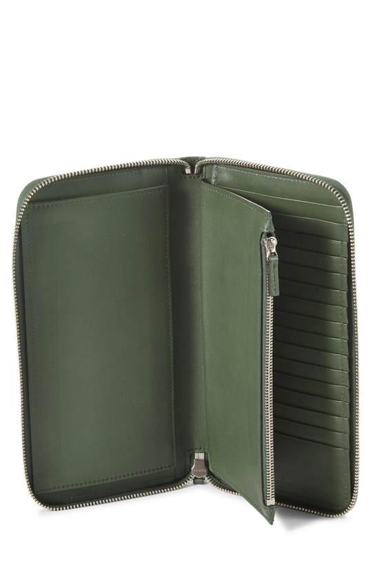 Green Microguccissima Zip Around Wallet, , large image number 3