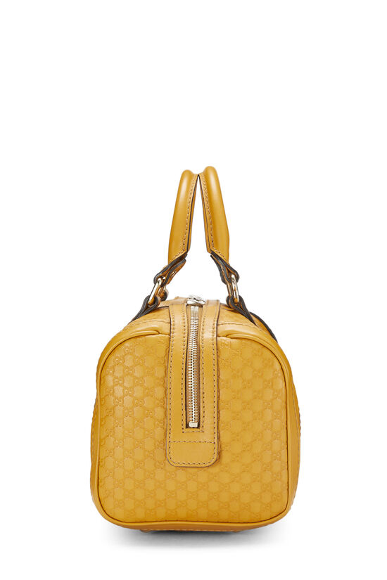 Yellow Microguccissima Boston Handbag Small, , large image number 4