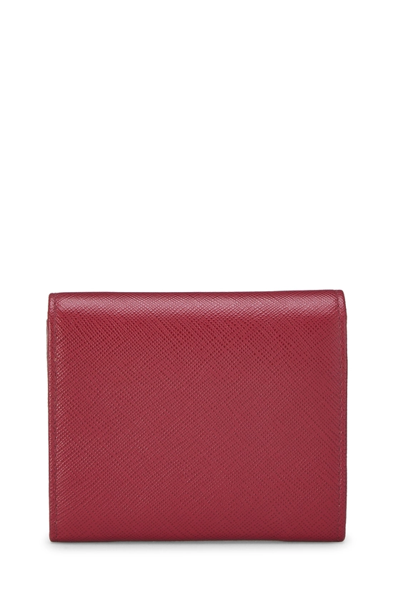 Red Saffiano Compact Wallet, , large image number 2