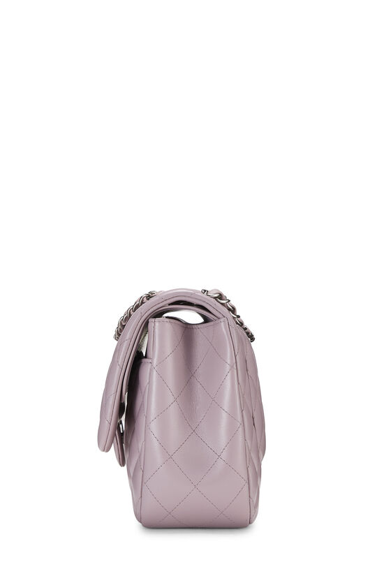 Chanel Square Classic Single Flap Bag Quilted Iridescent Lambskin Mini  Purple 2295181