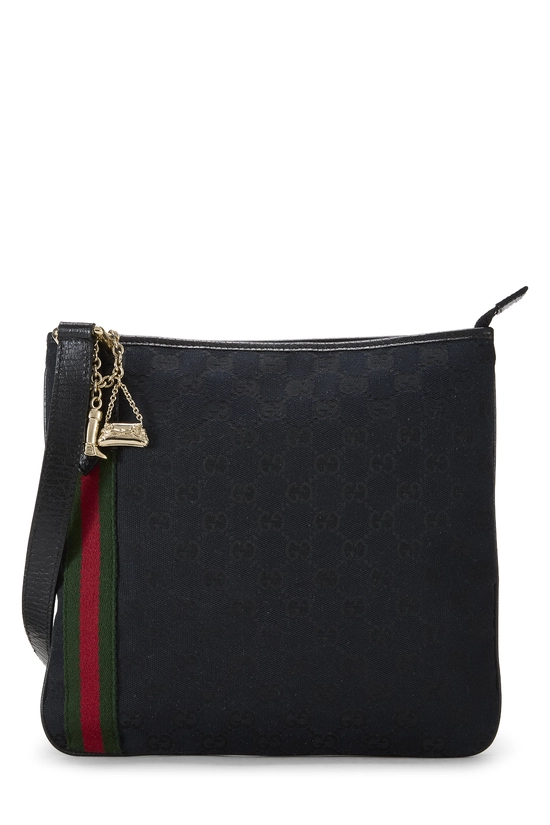 Black GG Canvas Jolicoeur Messenger, , large image number 0