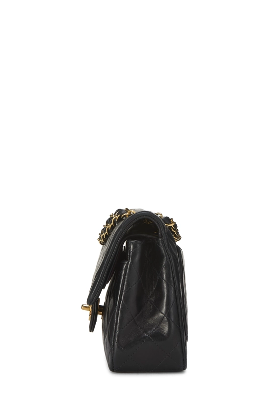Black Quilted Lambskin Classic Double Flap Small, , large image number 2