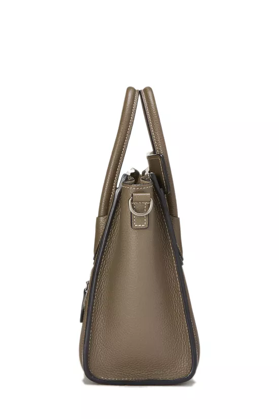 Grey Drummed Calfskin Luggage Nano, , large image number 2