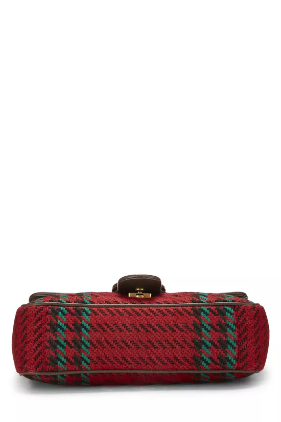 Multicolor Houndstooth Wool Marmont Shoulder Bag Small, , large image number 4