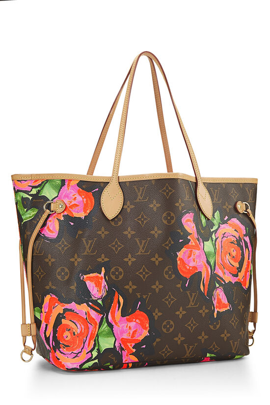 Stephen Sprouse x Louis Vuitton Monogram Canvas Roses Neverfull MM  QJB0BJ3Q0A284