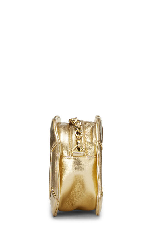 Gold Lambskin CC Oval Bag Mini, , large image number 3