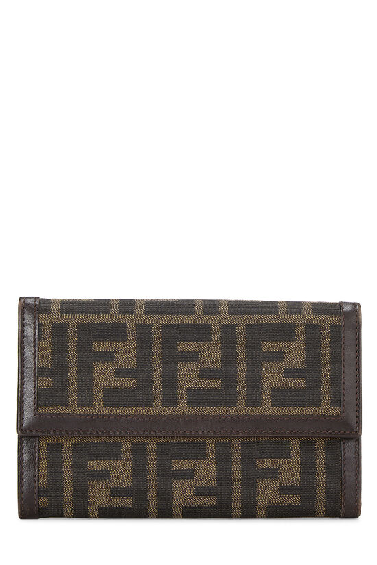 Brown Zucca Canvas Long Wallet, , large image number 0