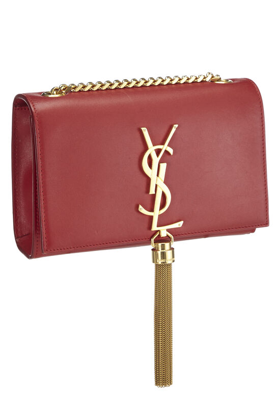 Red Calfskin Kate Tassel Crossbody Small, , large image number 2