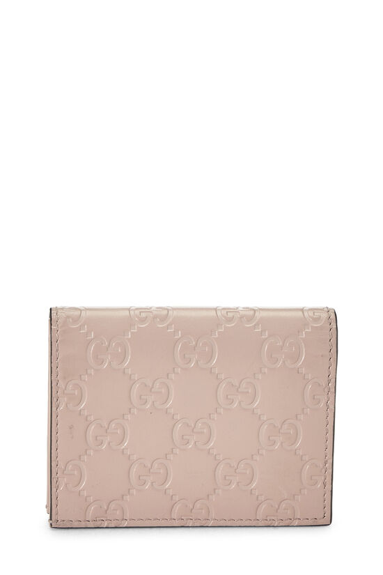 Pink Guccissima Compact Wallet, , large image number 2