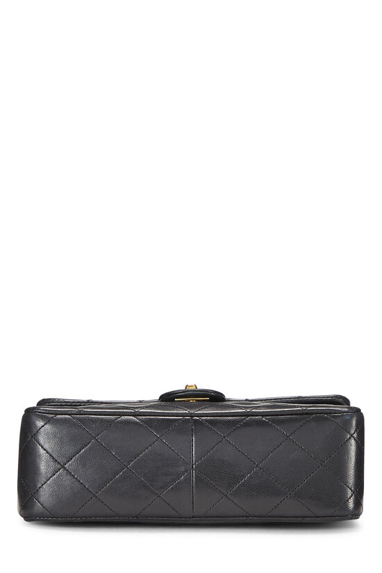 Black Quilted Lambskin Half Flap Small, , large image number 5