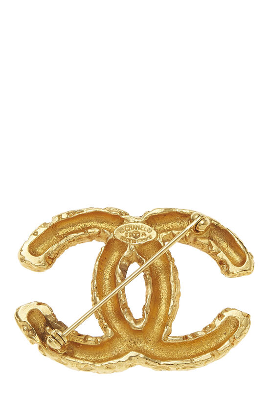 Gold 'CC' Florentine Pin, , large image number 2