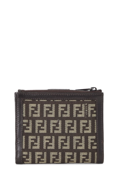 Brown Zucchino Canvas Compact Wallet