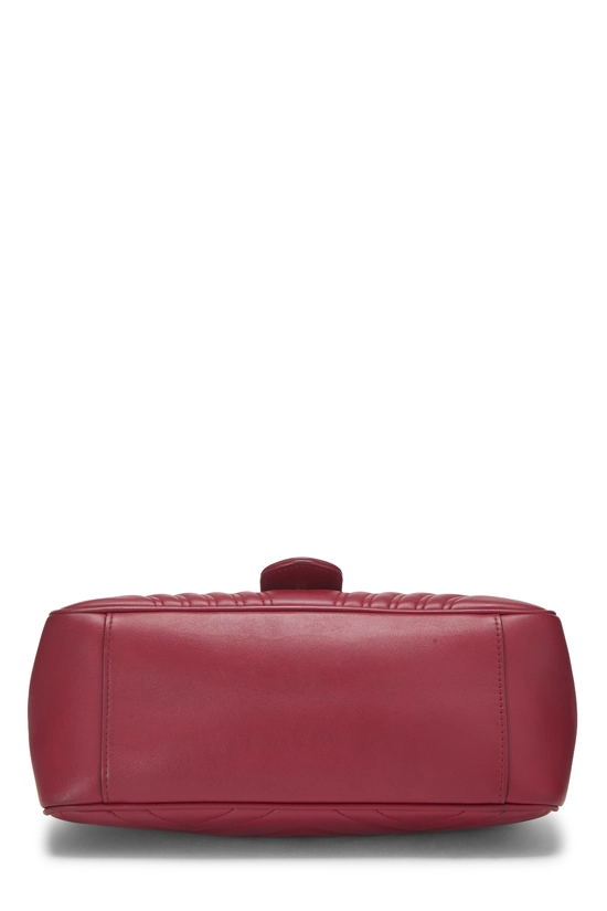 Red Leather GG Marmont Top Handle Shoulder Bag Small, , large image number 4