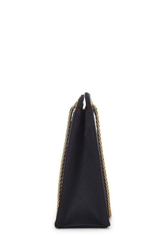 Black Satin 'CC' Shoulder Bag Mini, , large image number 2